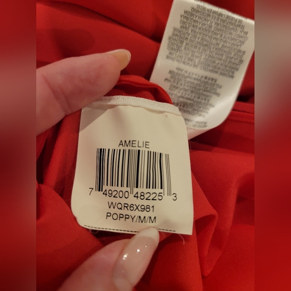 BCBGMaxAzria Amelie Sleeveless Draped Dress Poppy Pink Mini M - Picture 11 of 12